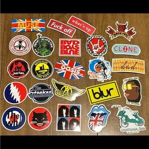 Band & Skate Sticker Lot